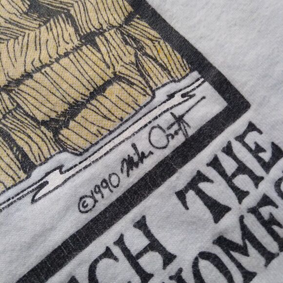 Vintage Save The Whales Environmentalism Nature Comic Cartoon T-Shirt - Picture 4 of 9